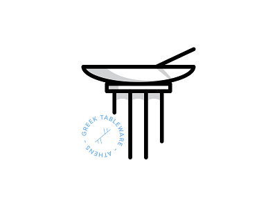 Greek Tableware bowl dishes greek logo modern pillar plate roman table tableware