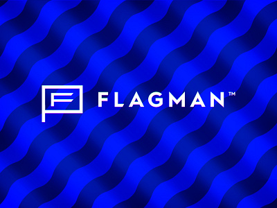 Flagman flag flagman hypnotic logo minimal minimalistic modern