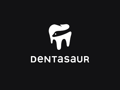 Dentasaur dental dentasaur dino dinosaur logo mark teeth tooth