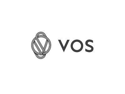 VOS abstract logo monochromatic monochrome vos