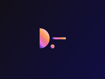 D app app d gradient icon logo