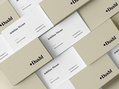 Dashl branding business card card dashl identity logo startup type