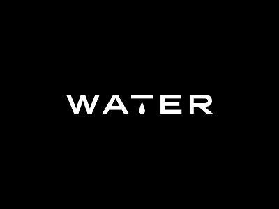 Water concept 2d abstract black blackandwhite brand branding clean concept design font water