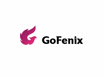 GoFenix bird branding brandmark concept design fenix g identity logo mark minimal phoenix vector