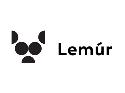 Lemur branding brandmark clean concept construction design identity lemur logo mark minimal shapes type typography vector