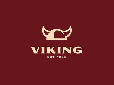 Viking branding brandmark clean concept design helmet identity logo mark minimal type typography viking