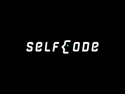 Selfcode branding brandmark clean code concept design face identity logo mark minimal self type vector