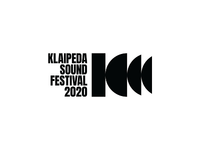 Klaipėda Sound festival 2020 branding clean design festiva identity k klaipėda lithuania logo minimal sound soundwave typogaphy vector