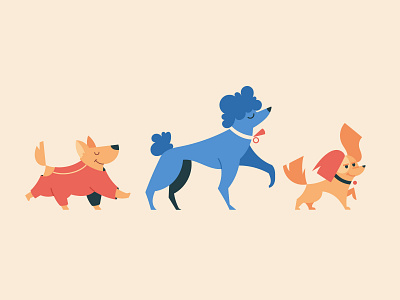 Who let the Dogs Out character dog illustration vector