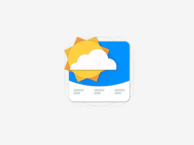 Beweather icon android design icon illustrator material weather