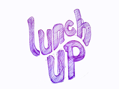 LunchUp app branding concept logo lunch meet share