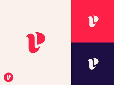 Brand New Personal Logo branding design flat freelance identity logo pinkyred vector