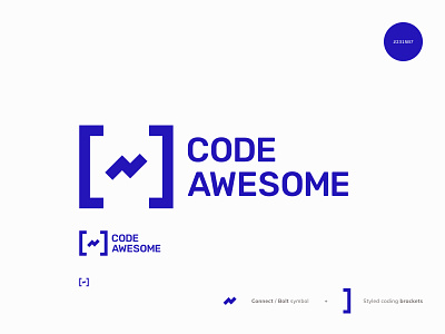 Code Awesome brackets branding code logo