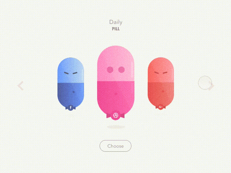 Daily pills by Paulius Baltušnikas on Dribbble