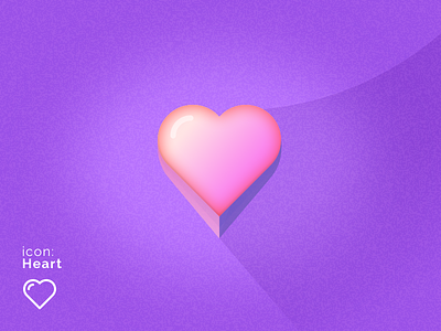 Heart fun gradient heart icon icons illustration line noise pie simple sketch tasty ui