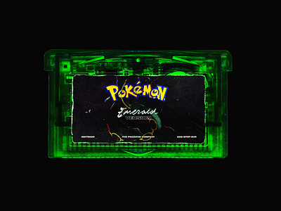 Pokémon Emerald classic composition gameboy gaming graphicdesign layout lettering photomanipulation pokémon redesign
