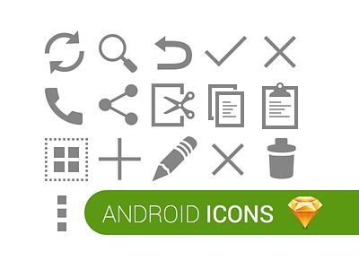 Android Icons for Sketch 3 @sketchapp