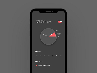 (5/30)Day's UI design training - Alarm clock alarm black clock design icon ui