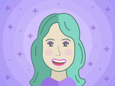 Persona: Ashley character face girl illustration person persona portrait vector