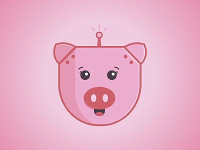 Robopig pig pink robot