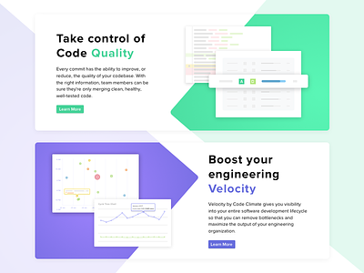 Code Climate Homepage engineering homepage marketing quality velocity