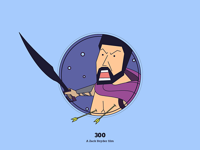 300 action illustration movies poster profile soldier sword vector