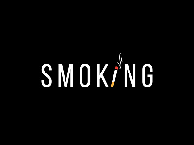 Smoking - Logo design cigarette concept idea logo logo design smoke smoking symbol