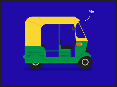 Indian Auto Rickshaw auto rickshaw delhi illustration illustrator india no tuk tuk