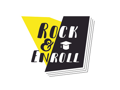 Rock And Enroll art book college enroll graphics illustration rock