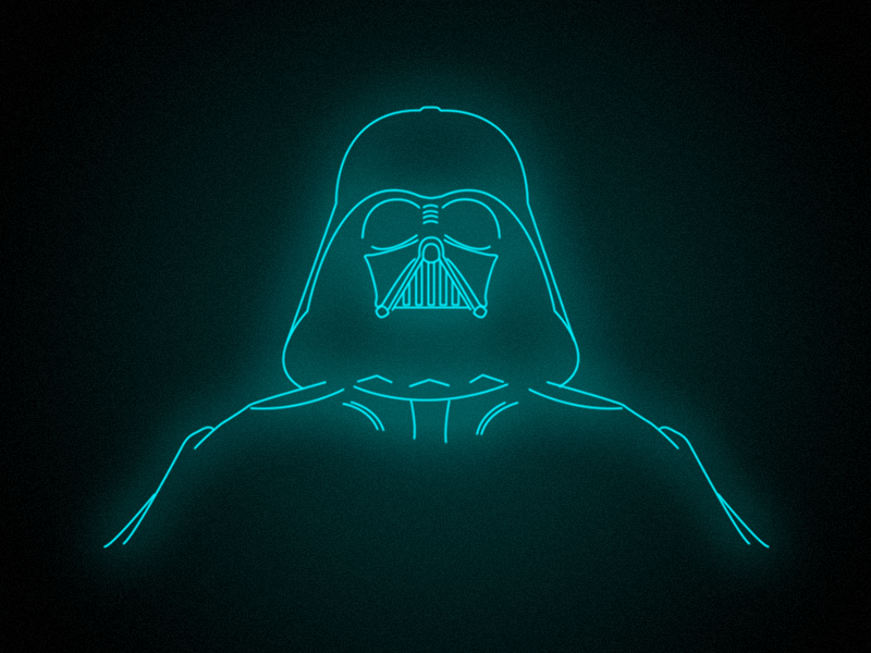 Darth Vader 2d animation art character design gif illustration movie star wars terminator vector