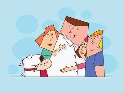 Family Guy 2d abstract art character concept design drawing flat graphic illustration illustrator vector