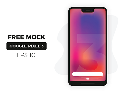 Pixel 3 Mock abstract clean design eps graphic illustration mock mockup bundle phone ui ui ux vector