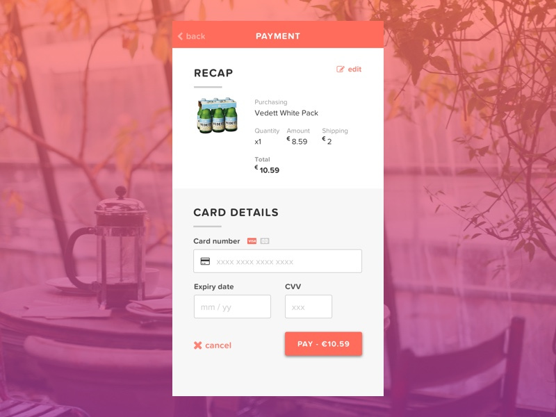 002 credit card checkout dribbble