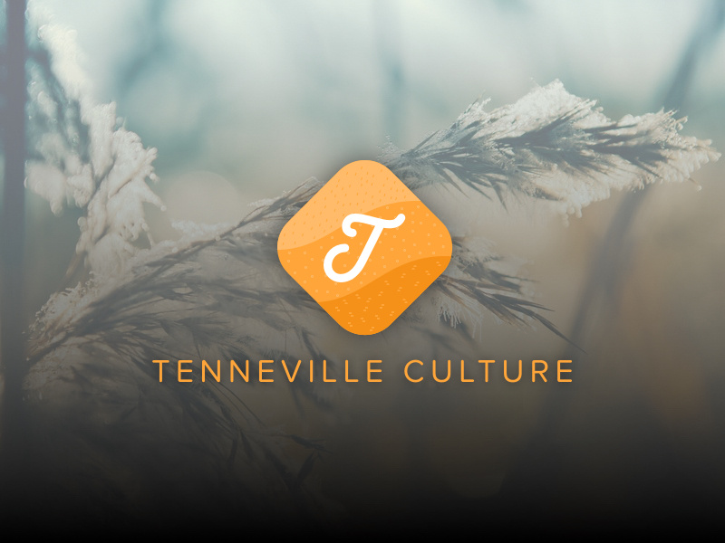 Tenneville Culture Logo design rounded belgium nature culture logo design logo
