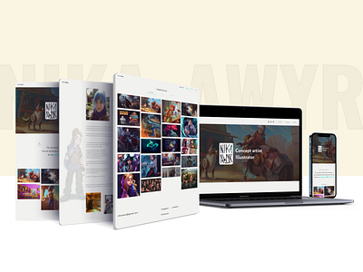 Artist Website design and development design figma graphic design photoshop ui web design website