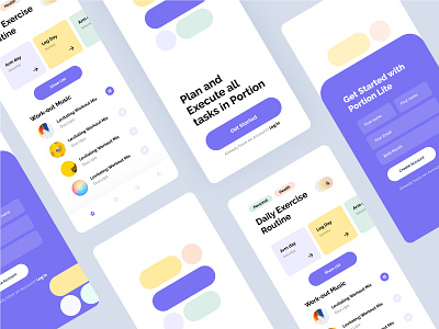 Planner App UI Design | Design Exploration Project app design planner app task management app ui design ux design