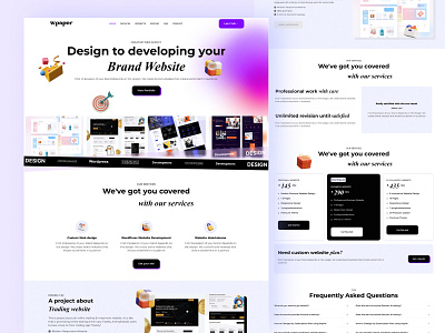 Agency Website Design | WebDesign Project aesthetic website agency agency website branding branding website design landing page modern ui design web design website design