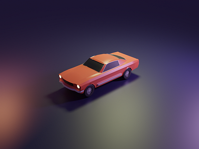 3D Mustang 3d 3d modeling blender graphic design