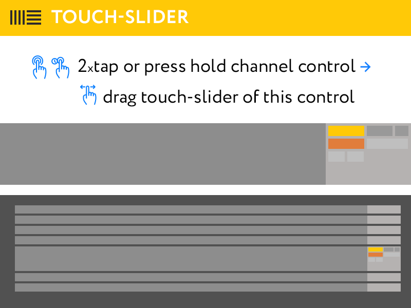 Touch-slider ableton interface live music ui ux