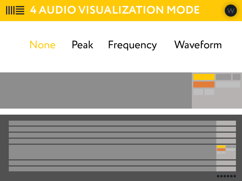 4 audio visualisation mode