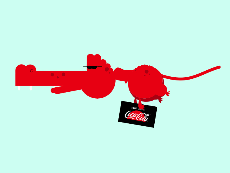 Dragon animation cartoon character coca cola dragon flying