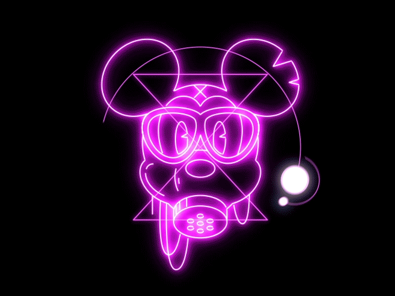 XR Mickey animation cartoon character design extinction gif illustration logo loop rebellion xr