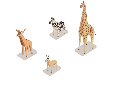 Isometric Kruger Animals