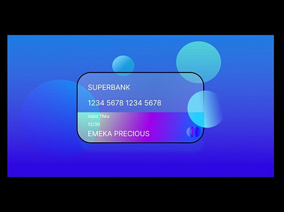 Glass Credit Card