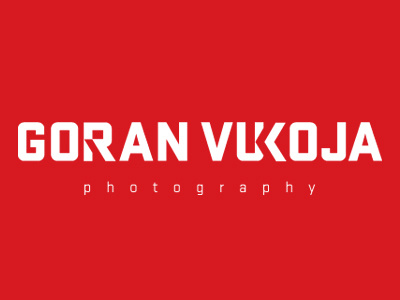 Goran Vukoja Photography dominique logo photography typography