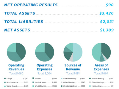 Financials annual report financials graphs infographic