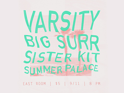 Show Flyer for Instagram design flyer layout music palm photo poster show typography