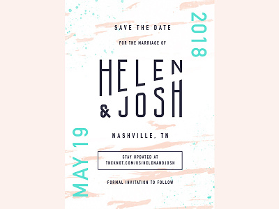 Save the Date design layout save the date texture typography wedding