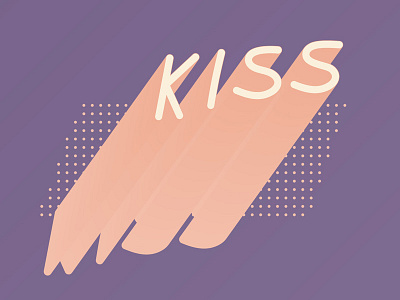 kiss pt 2 design illustration pattern typography