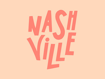 nashville city illustration lettering letters nashville procreate tennessee type typography